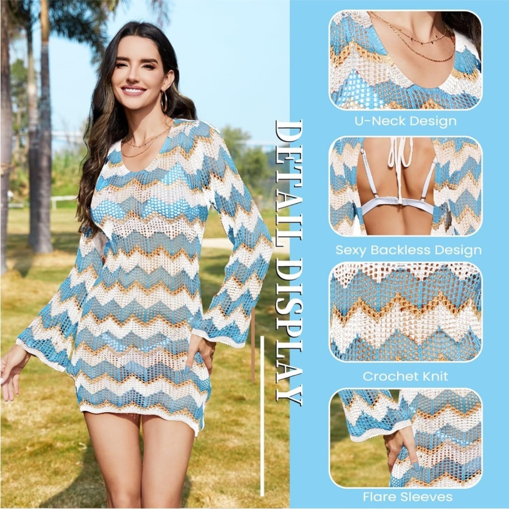 Crochet swim coverup - Picture 5 of 5